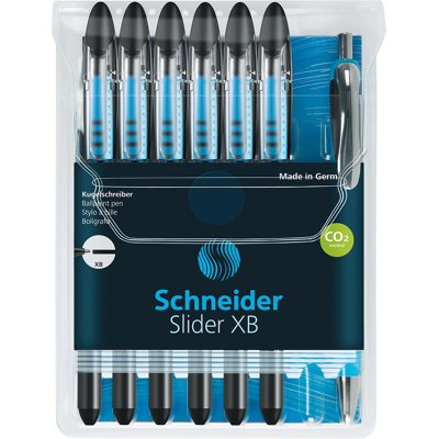 Afbeelding van Rollerpen Schneider Slider Basic XB zwart met 1 balpen Rave gratis