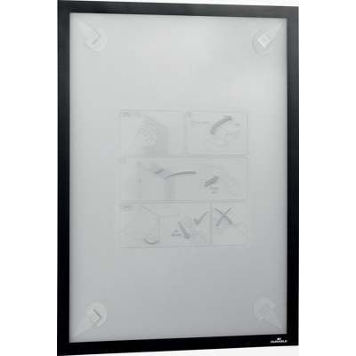 Afbeelding van Durable Duraframe Wallpaper zelfklevend kader formaat A3, zwart ophangtas