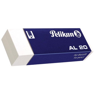 Afbeelding van Pelikan Witte Potloodgom Al Doos Van 20 Stuks Gum