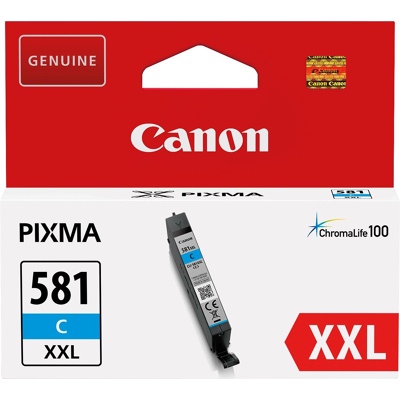 Afbeelding van Canon CLI 581XXL C Inktcartridge Cyaan Extra hoge capaciteit