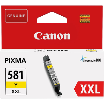 Afbeelding van Canon CLI 581XXL Y Inktcartridge Geel Extra hoge capaciteit