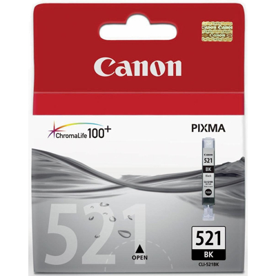Afbeelding van Canon CLI 521BK Inktcartridge Zwart