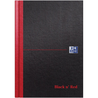 Afbeelding van Oxford Black N&#039; Red Notitieboek, Ft A5, Gelijnd, 192 Bladzijden Schrift