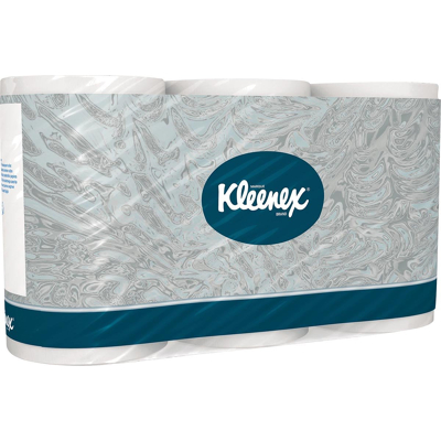 Afbeelding van Kleenex toiletpapier, 3 laags, 350 vellen, pak van 6 rollen toiletpapier