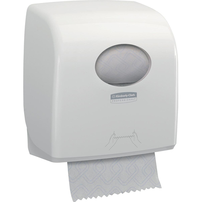Afbeelding van Kimberly Clark Handdoekroldispenser Aquarius, Voor Navullingen Slimrol, Kleur: Wit Handdoekdispenser