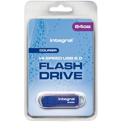 Afbeelding van Integral Courier USB 2.0 stick, 64 GB stick