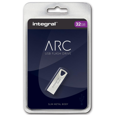 Afbeelding van Integral Arc Usb stick 2.0, 32 Gb, Zilver