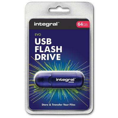 Afbeelding van Integral Evo USB 2.0 stick, 64 GB stick