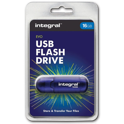 Afbeelding van Integral Evo USB 2.0 stick, 16 GB stick