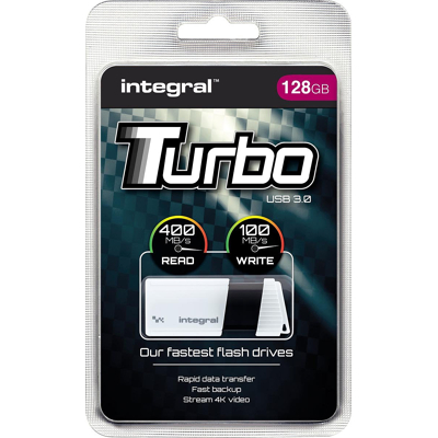 Afbeelding van Integral Turbo Usb 3.0 Stick, 128 Gb stick