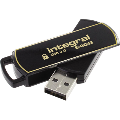 Afbeelding van Integral 360 Secure USB 3.0 stick, 64 GB stick