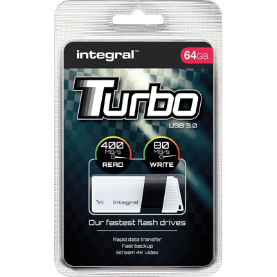 Afbeelding van Integral Turbo USB 3.0 stick, 64 GB stick