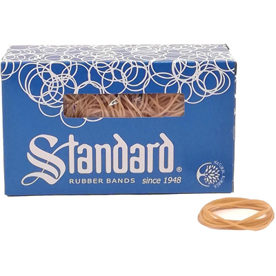 Afbeelding van Elastiek Standard Rubber Bands 19 90x1.5mm 500gr 1480 stuks bruin