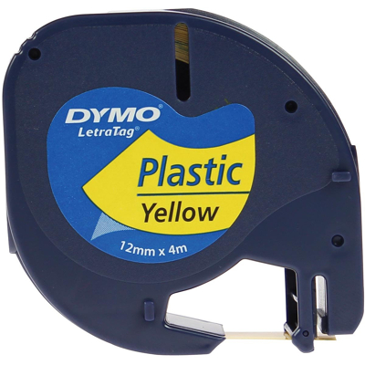 Afbeelding van Dymo 91202 (S0721620) Tape Zwart op geel (12 mm)