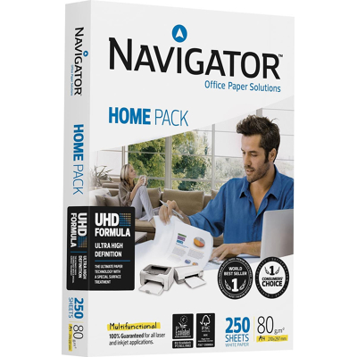 Afbeelding van Kopieerpapier Navigator Homepack A4 80gr wit 250vel