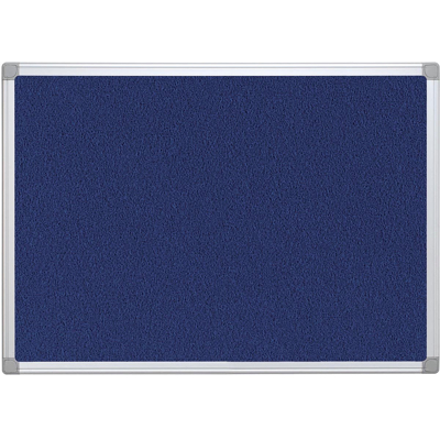 Afbeelding van Q CONNECT textielbord met aluminium frame 60 x 45 cm blauw