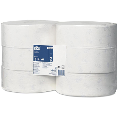 Afbeelding van Tork Advanced toiletpapier jumbo 2 lgs wit 360 mtr x 10 cm pak à 6 rol (120272)