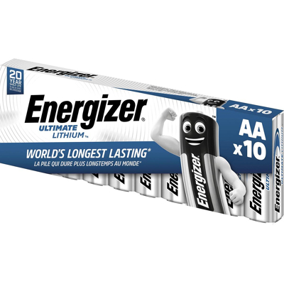 Afbeelding van Energizer batterijen Ultimate Lithium AA/L91, pak van 10 stuks