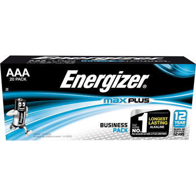 Afbeelding van Energizer batterijen Max Plus AAA, pak van 20 stuks