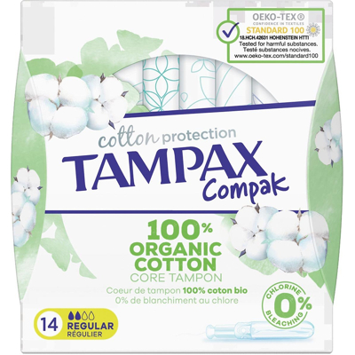 Afbeelding van Tampax Cotton Regular Tampons, Pak Van 14 Stuks Tampons