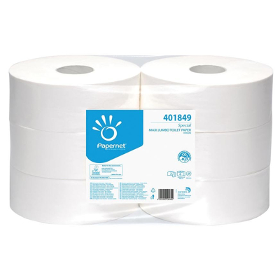 Afbeelding van Papernet toiletpapier Special Maxi Jumbo, 2 laags, 1180 vellen, pak van 6 rollen