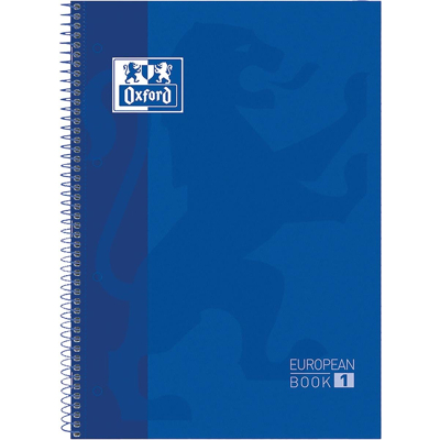 Afbeelding van Notitieboek Oxford Classic Europeanbook A4+ 4 gaats lijn 80vel donkerblauw
