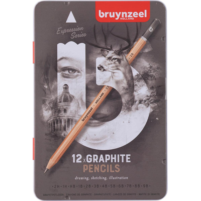 Afbeelding van Bruynzeel grafietpotlood Expression, doos van 12 stuks potlood
