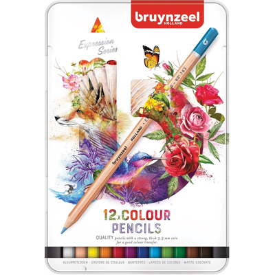 Afbeelding van Kleurpotloden Bruynzeel Expression colour blik à 12 stuks assorti
