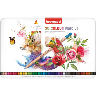 Afbeelding van Kleurpotloden Bruynzeel Expression colour blik à 36 stuks assorti