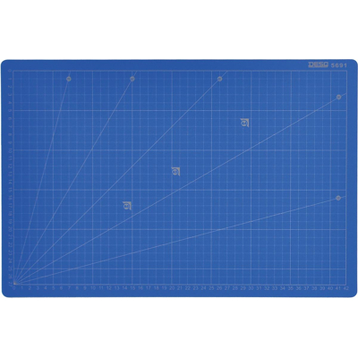 Afbeelding van Desq Professionele snijmat, 5 laags, blauw, ft 30 x 45 cm snijmat