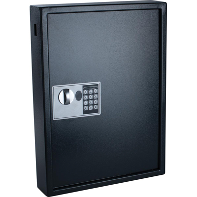 Afbeelding van Sleutelkast, voor 50 sleutelhangers, ft 10 x 40 55 cm, zwart sleutelkastje