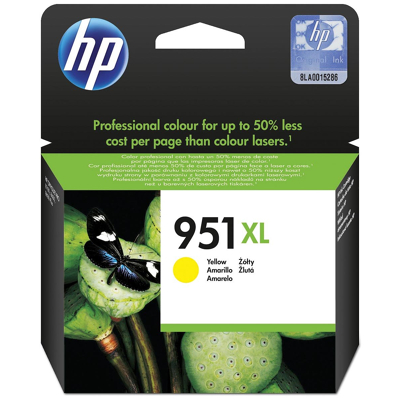 Afbeelding van HP 951XL (CN048AE) Inktcartridge Geel Hoge capaciteit