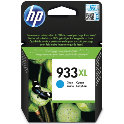 Afbeelding van HP 933XL (CN054AE) Inktcartridge Cyaan Hoge capaciteit