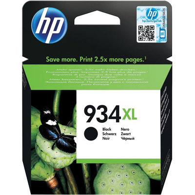Afbeelding van HP 934XL (C2P23AE) Inktcartridge Zwart Hoge capaciteit