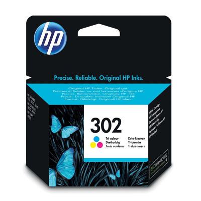 Afbeelding van HP 302 (F6U65AE) Inktcartridge 3 kleuren