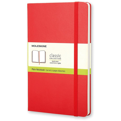 Afbeelding van Notitieboek Moleskine pocket 90x140mm blanco hard cover rood