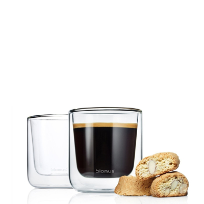 Afbeelding van Blomus Dubbelwandige Glazen Koffie Nero 20 cl 2 Stuks