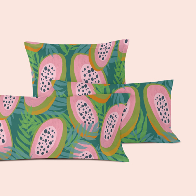 Afbeelding van Happy Friday Pillow cover Papaya 45x110 cm Multicolor