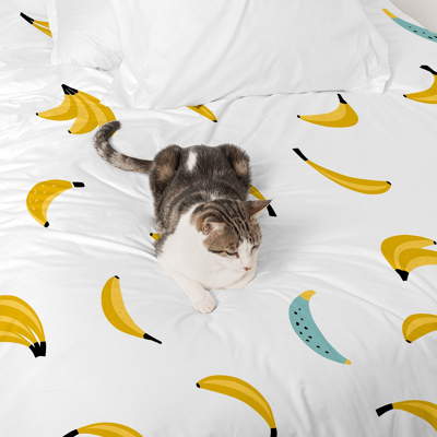 Afbeelding van Happy Friday Duvet cover Sweet banana 155x220 cm (Single) Multicolor