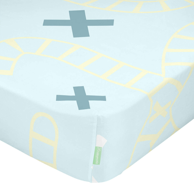 Afbeelding van Happy Friday Fitted sheet Train 60x120x14 cm (Cot) Multicolor