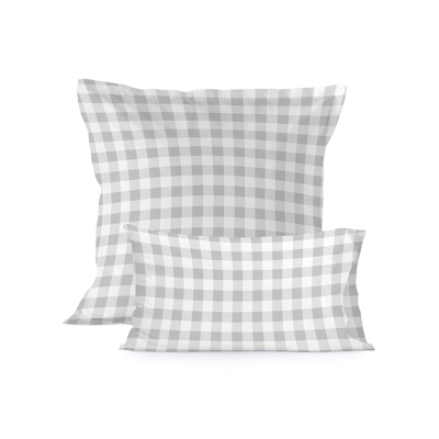Afbeelding van Happy Friday Pillow cover infantiles Vichy Grey 50x75 cm (Single)