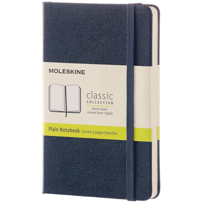 Afbeelding van Moleskine Notitieboek, Ft 9 X 14 Cm, Effen, Harde Cover, 192 Blad, Saffier Notitieboek