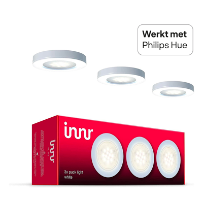 Afbeelding van LED spot Innr Ø 70 mm (Wifi, 3W, 165lm, 2700K, 3 stuks)