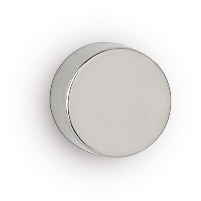 Afbeelding van MAUL neodymium schijfmagneet Ø15x5mm 4,5kg blister 10 zilver, whitebord magneten