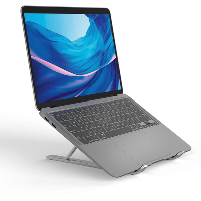 Afbeelding van Durable Fold Laptopstandaard, Zilver Laptopstandaard