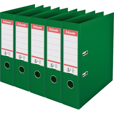 Afbeelding van Esselte ordner Power N1, rug van 7,5 cm, groen, pak 5 stuks