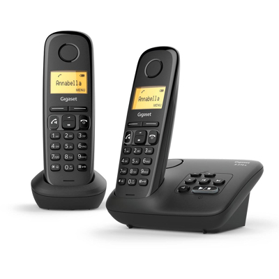 Afbeelding van Gigaset A270a Duo Dect Draadloze Telefoon Met Antwoordapparaat, Extra Handset, Zwart