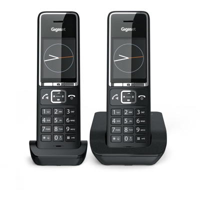 Afbeelding van Gigaset Comfort 550 Duo Dect Draadloze Telefoon, Met Extra Handset, Zwart Telefoon