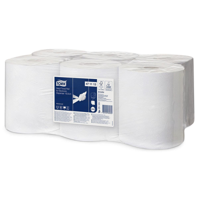 Afbeelding van Tork handdoekrol Advanced H12 voor e dispenser 19,5 cm, 2 laags handdoek