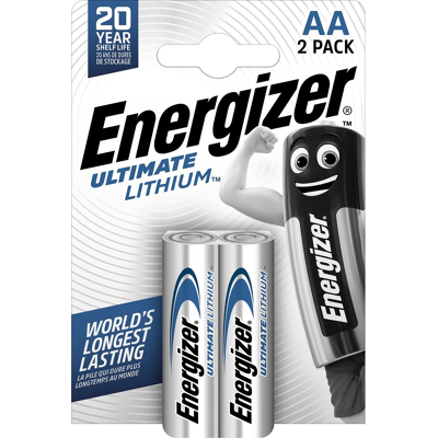 Afbeelding van Energizer batterijen Lithium AA, blister van 2 stuks
